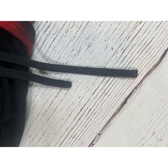 Altar’d State Shacket Womens Small Plaid Hoody Flannel Red Black Tailgate - Picture 13 of 15